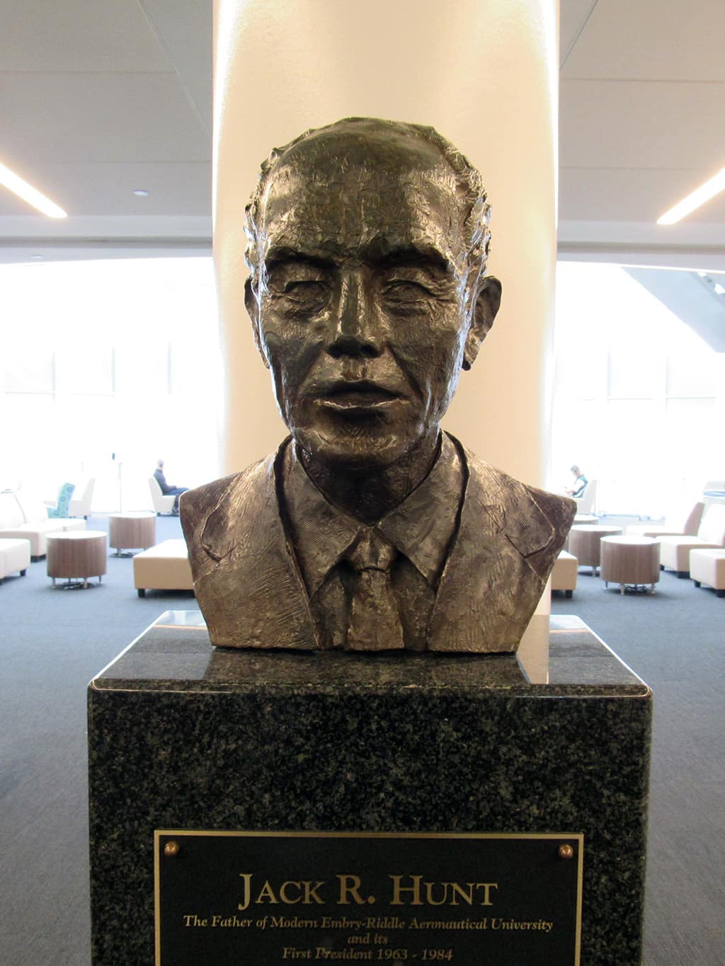 Bust of Jack R. Hunt