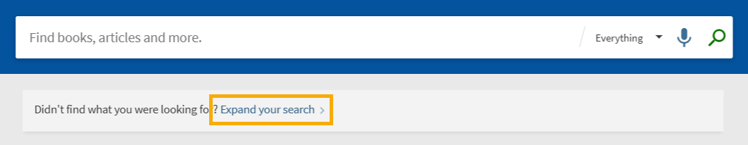 EagleSearch Expand your search screenshot