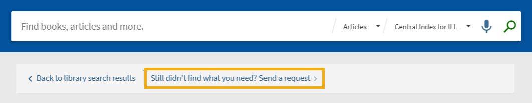 EagleSearch Send a request screenshot