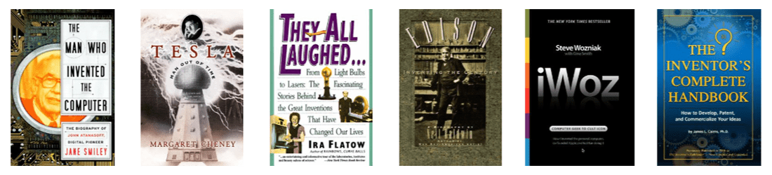 New Books: The Man Who Invented the Computer; Tesla, Man out of Time; They All Laughed; Edison: Inventing the Century; iWoz; and The Inventor's Complete Handbook