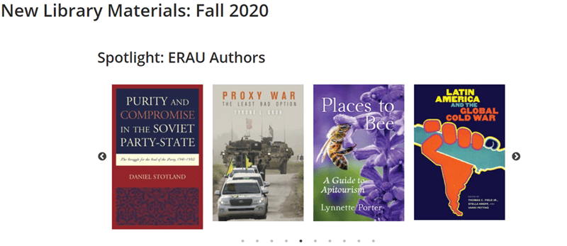 New Library Materials: Fall 2020