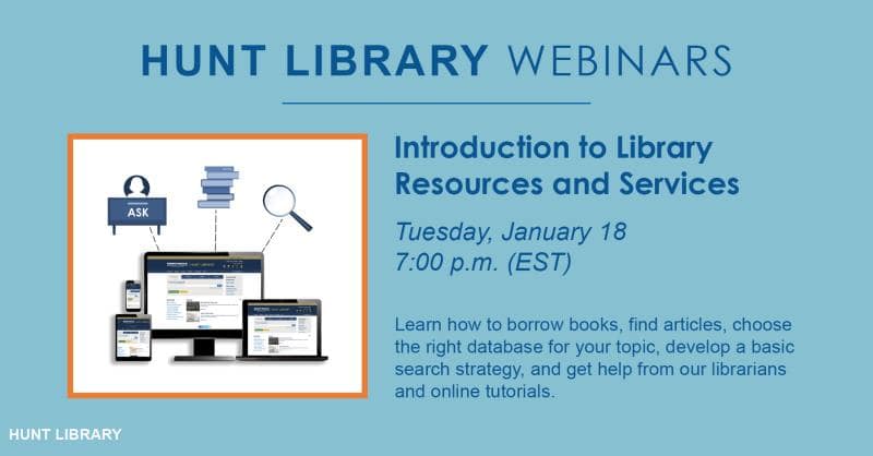 Introduction to Library Resources and Services Webinar